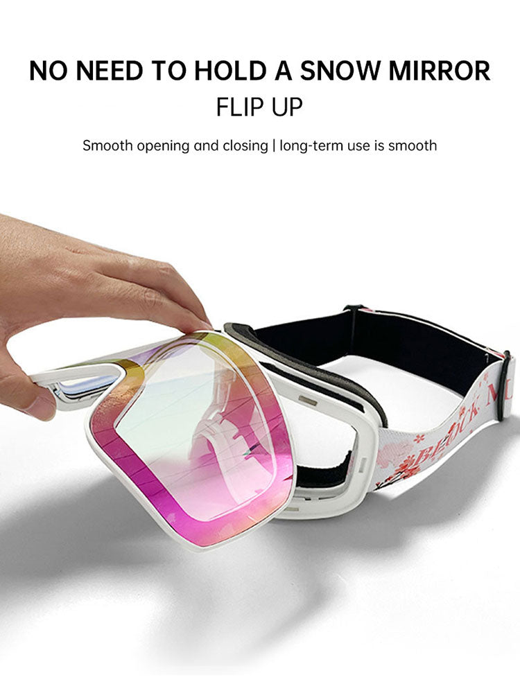 Cover Ski Glasses Winter Outdoor Sports Goggles Double Layer Anti Fog Single Double Plate Snow Goggles