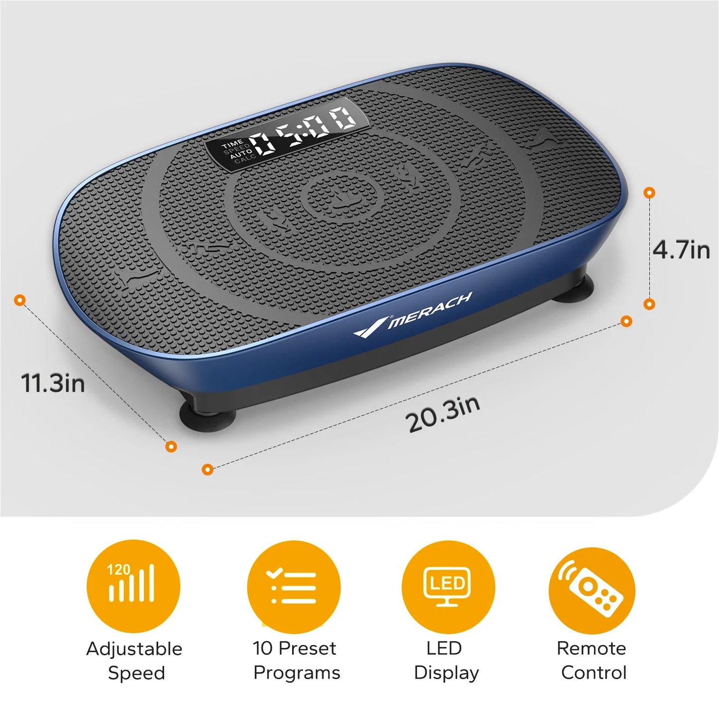 MERACH Vibration Plate CV30 Exercise Machine Whole Body Workout Power Vibrate Fitness Platform Vibration Weight Loss&Shaping