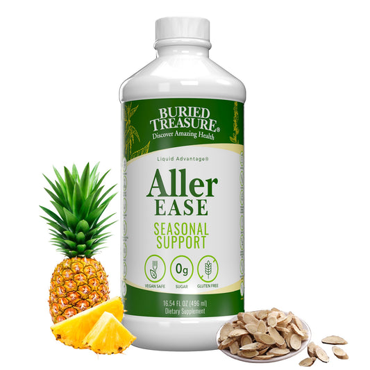 Aller Ease – Liquid Supplement with Quercetin, Bromelain, Vitamin C, and Zinc