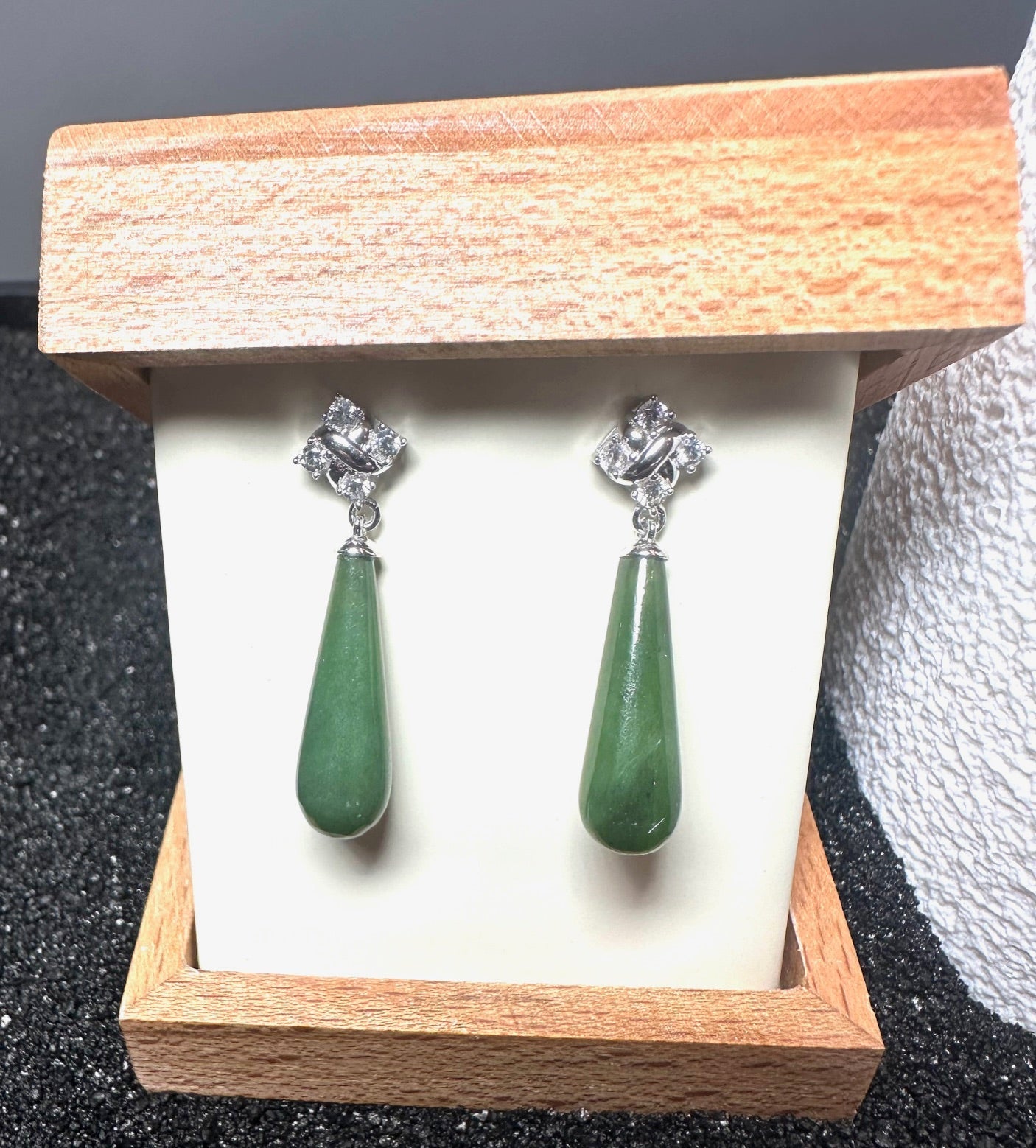 Silver Drop Studs - 32mm