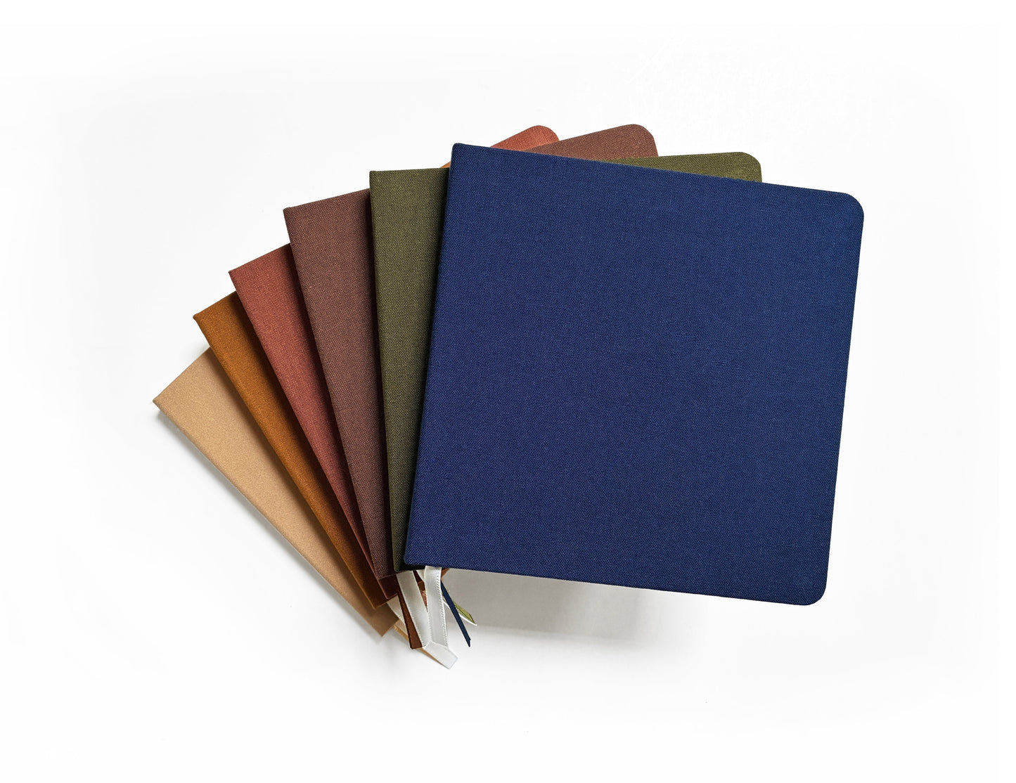Blank Square Linen Notebook