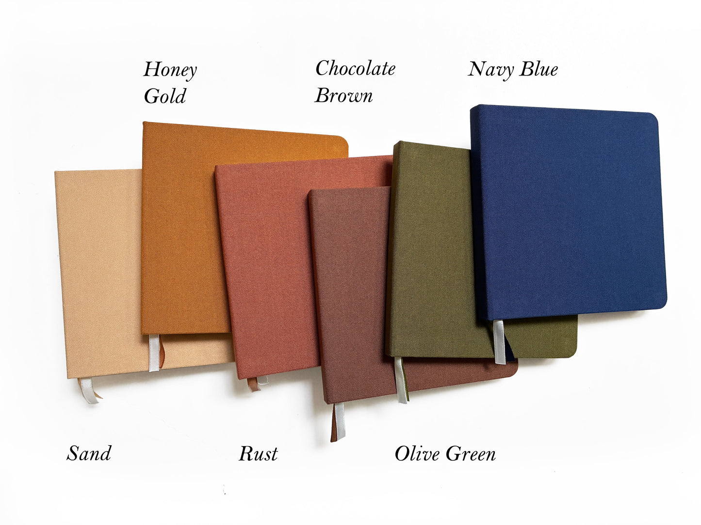 Blank Square Linen Notebook