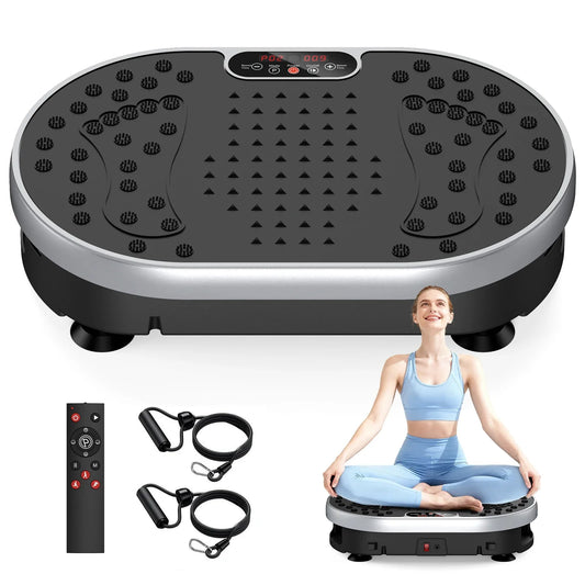 Vibration Plate Exercise Machine 120 Speed Levels 9 Preset Programs Home Fitness Equipment Weight Loss Fat Burning Muscle Toning