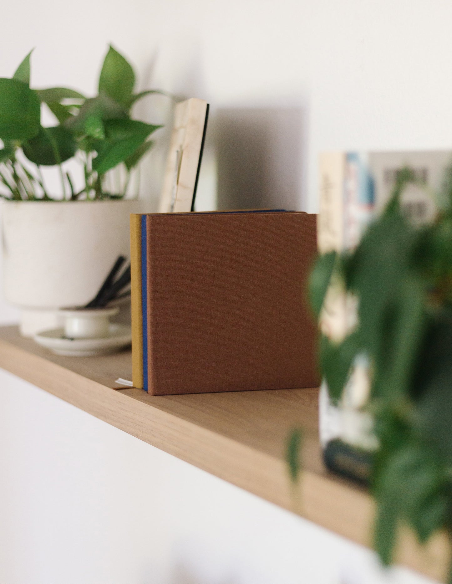 Blank Square Linen Notebook