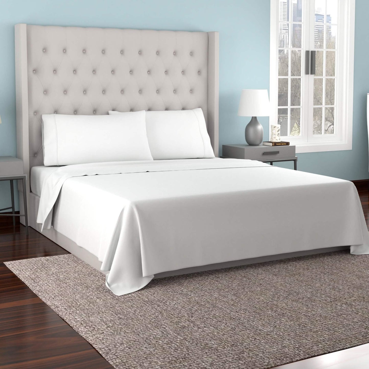 Kathy Ireland 300 Thread Count Organic Cotton Percale Sheet Sets
