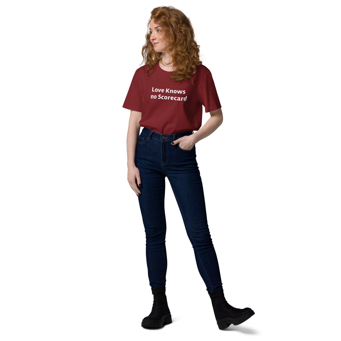Love Knows no ScoreCard Unisex organic cotton t-shirt