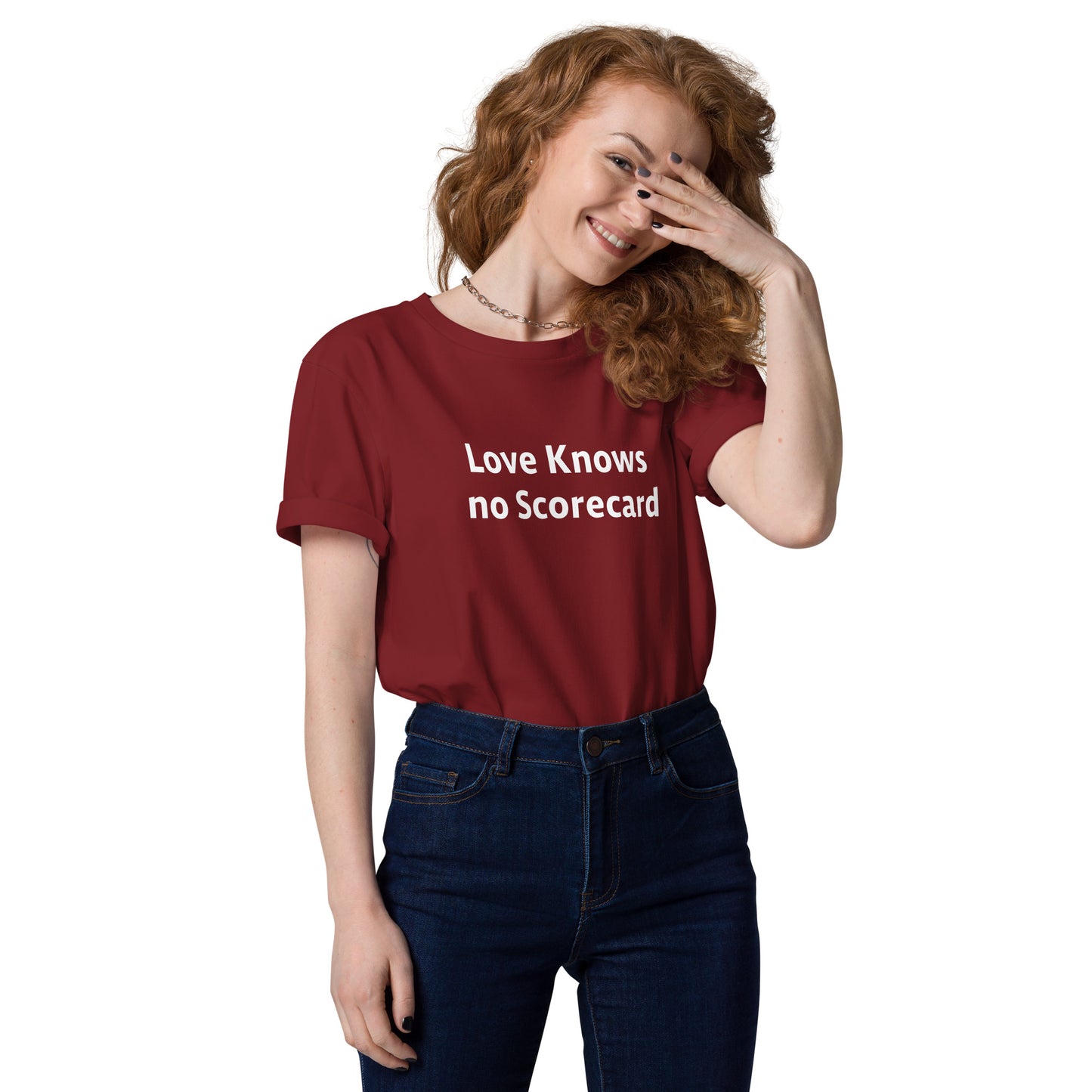 Love Knows no ScoreCard Unisex organic cotton t-shirt