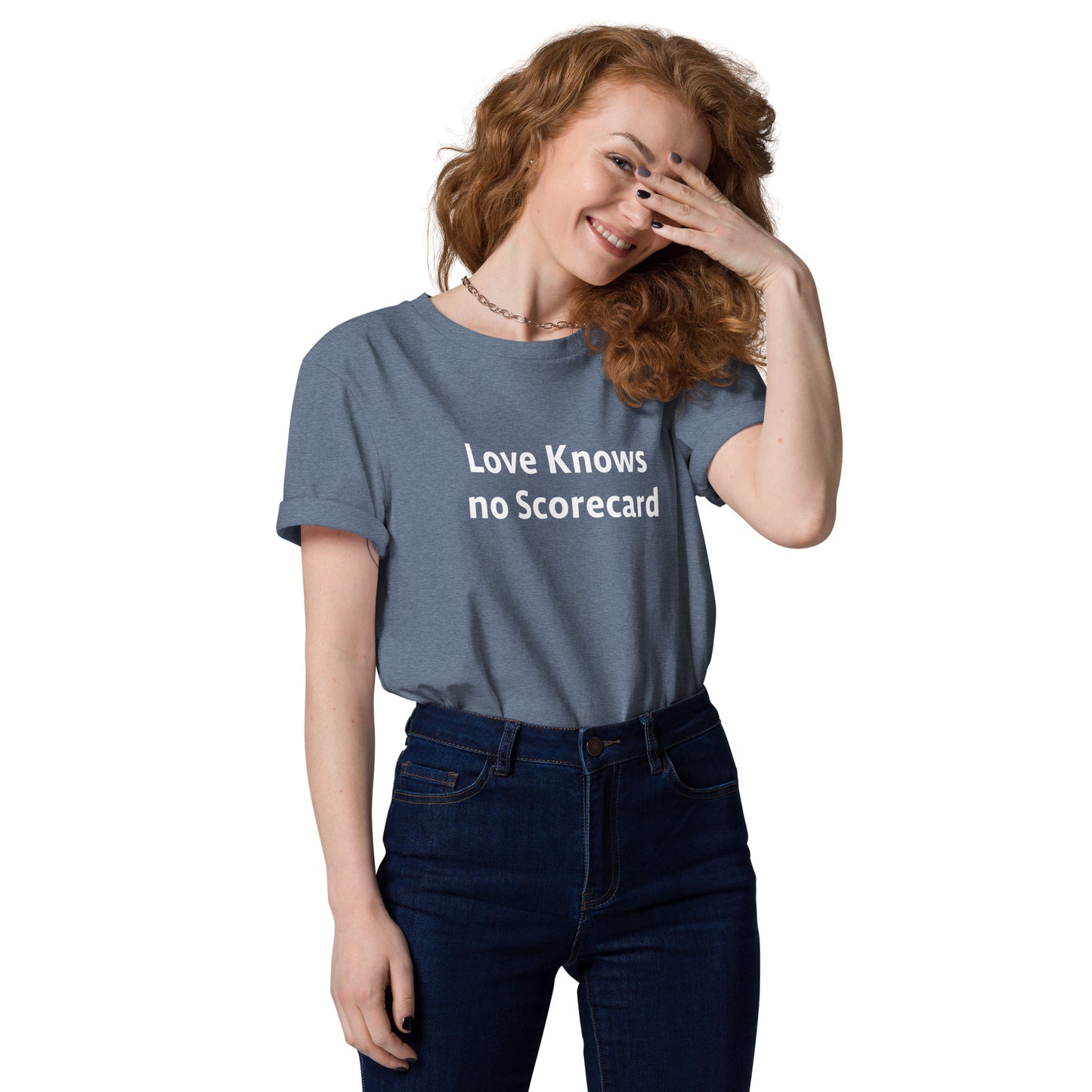 Love Knows no ScoreCard Unisex organic cotton t-shirt