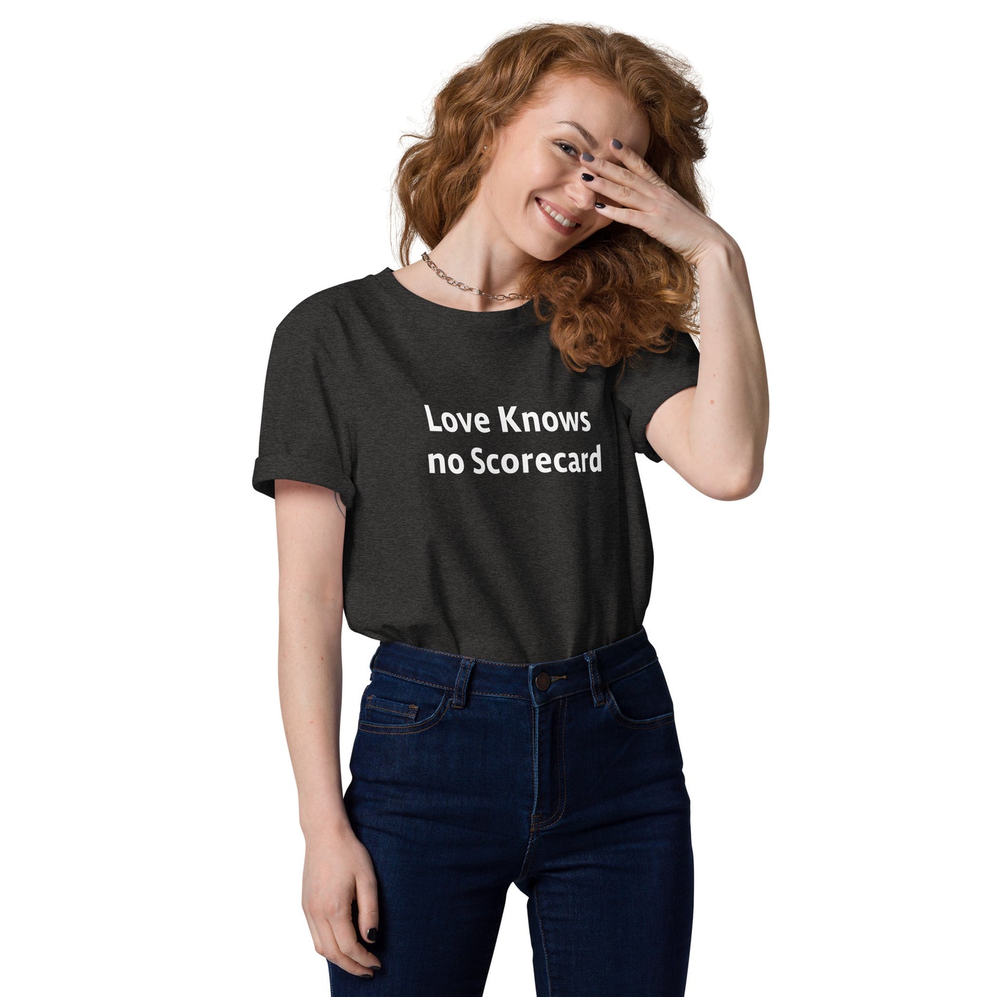 Love Knows no ScoreCard Unisex organic cotton t-shirt