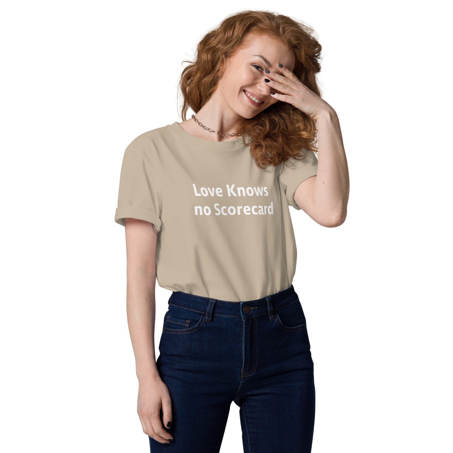 Love Knows no ScoreCard Unisex organic cotton t-shirt