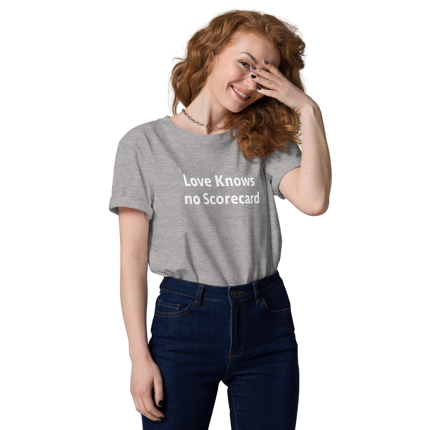 Love Knows no ScoreCard Unisex organic cotton t-shirt