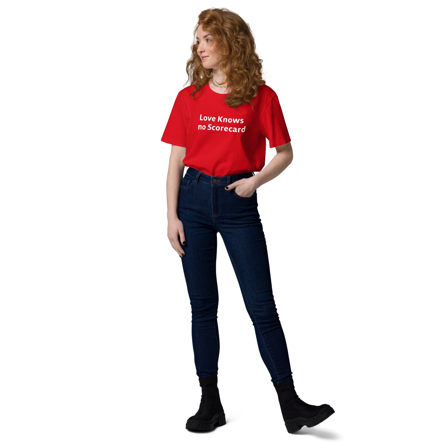 Love Knows no ScoreCard Unisex organic cotton t-shirt