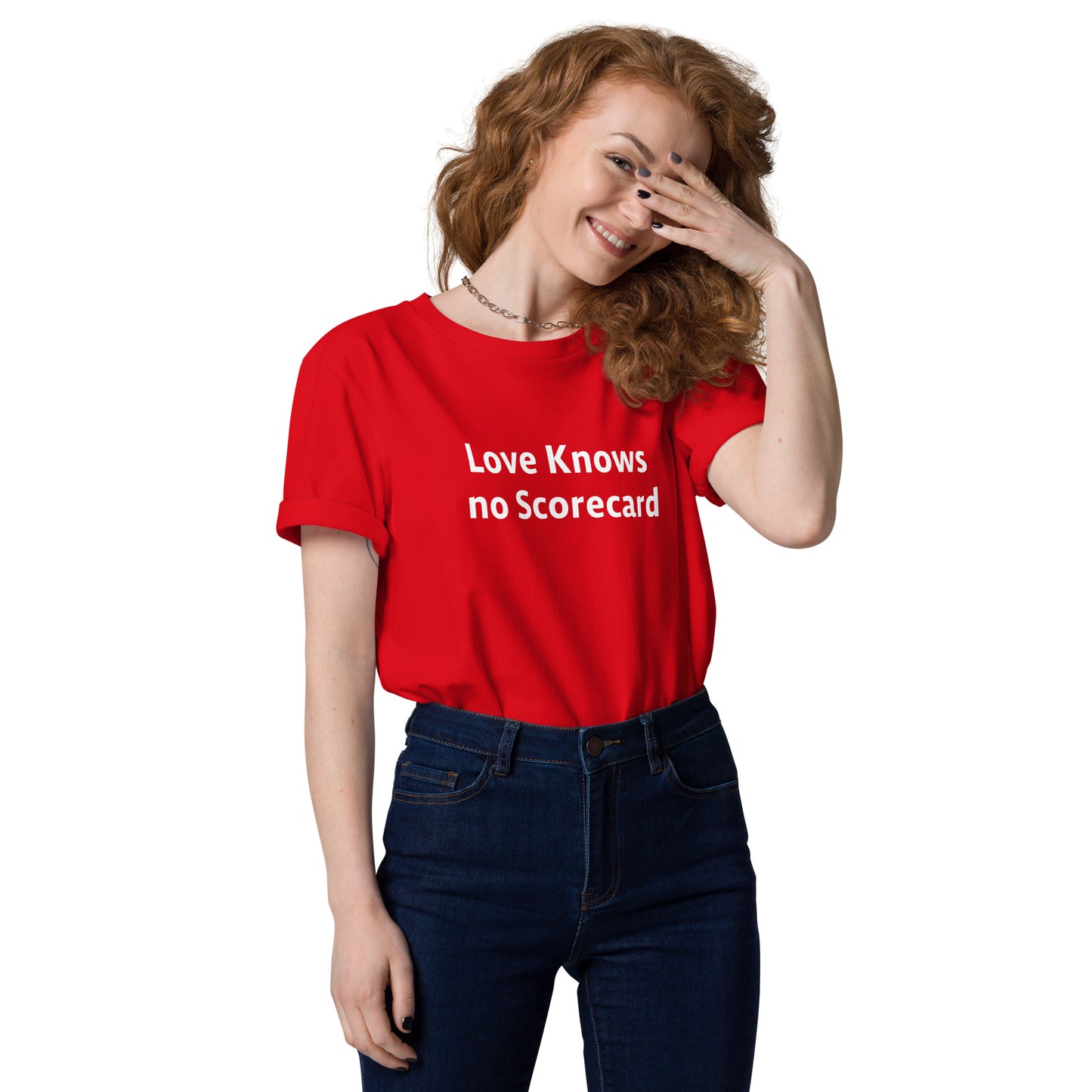 Love Knows no ScoreCard Unisex organic cotton t-shirt