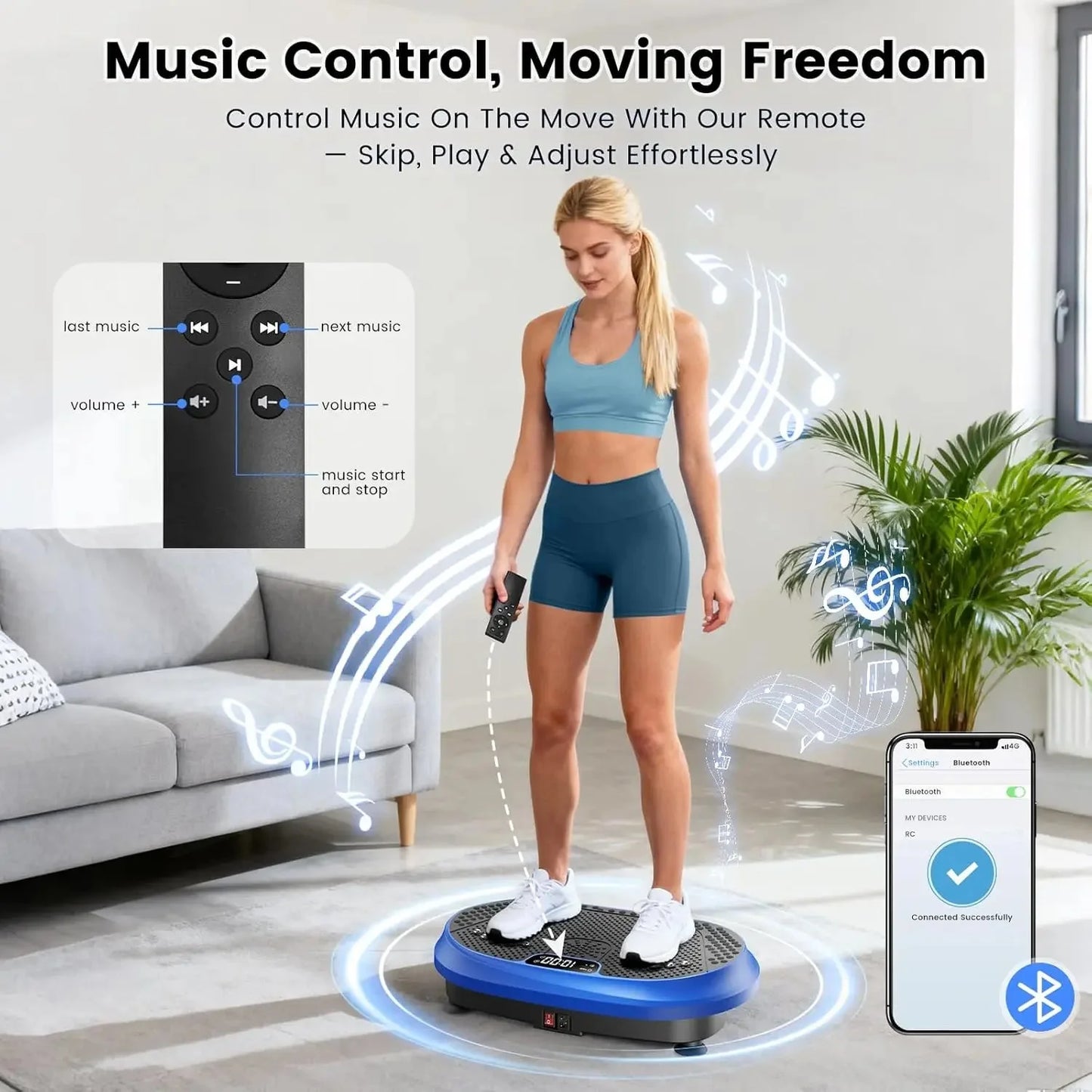 Vibration Fitness Platform – Bluetooth Full-Body Plate