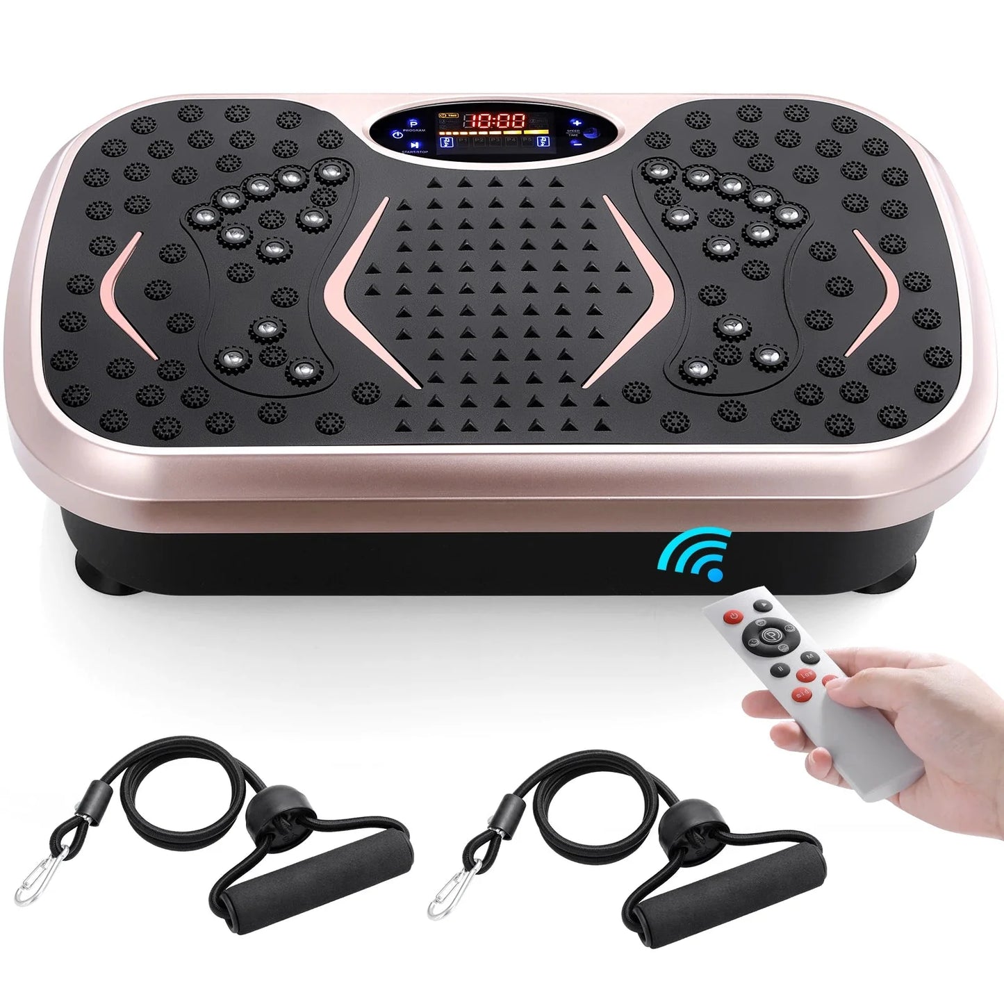 Vibration Plate Exercise Machine – With Resistance Bands