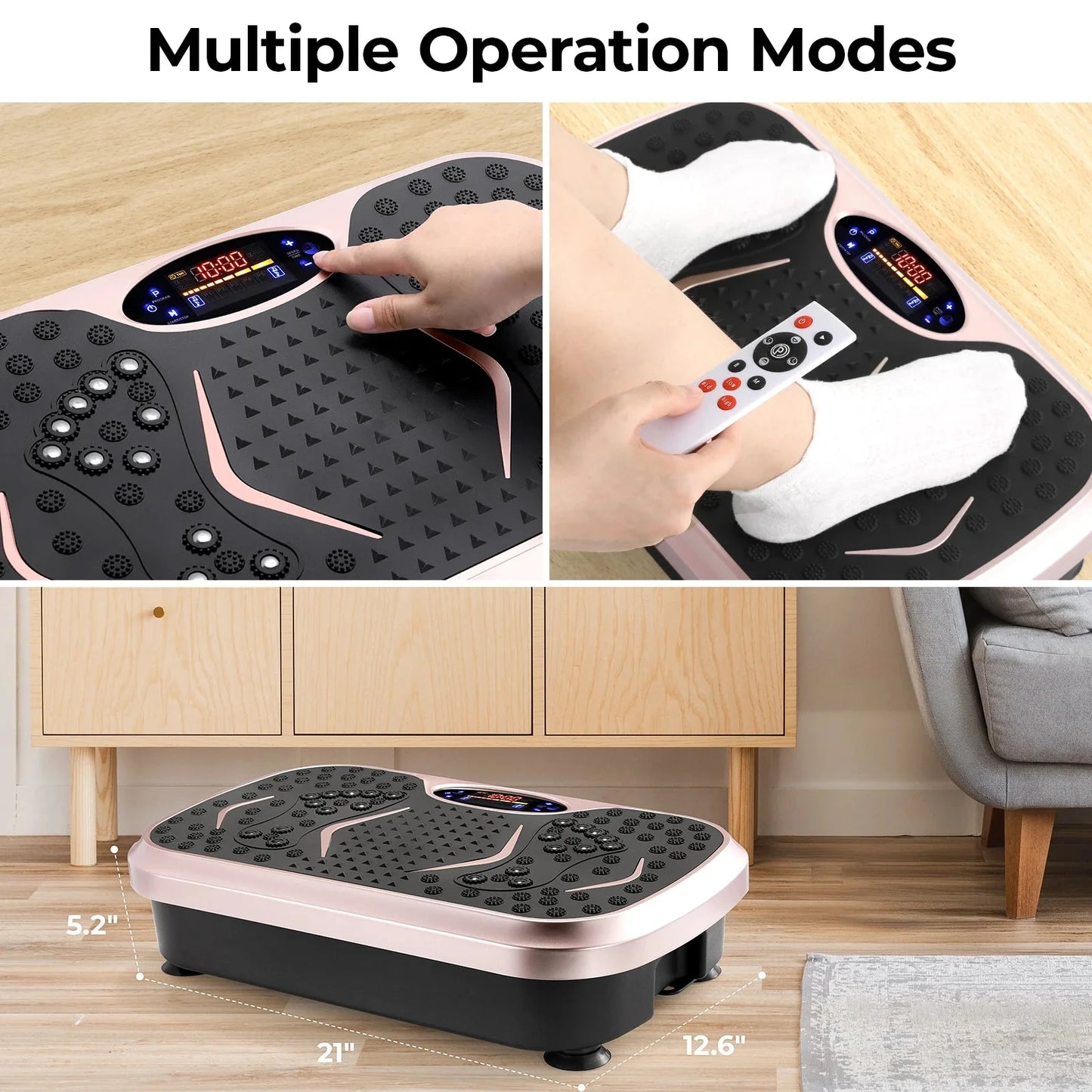 Vibration Plate Exercise Machine – With Resistance Bands