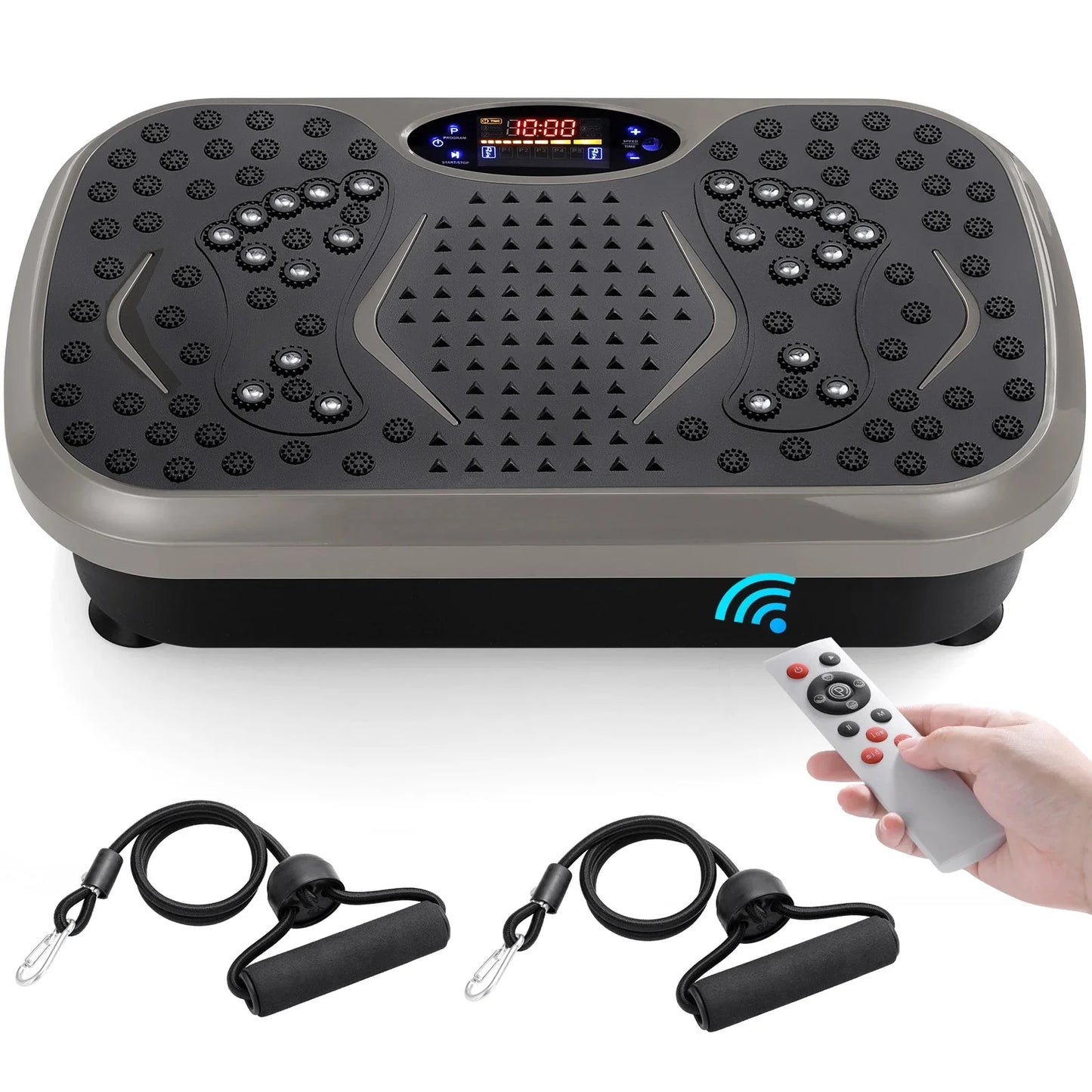 Vibration Plate Exercise Machine – With Resistance Bands